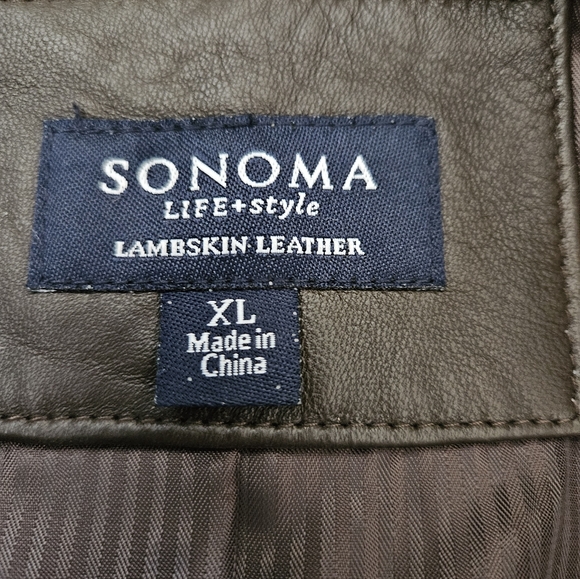 NWT - Lambskin Leather Sonoma Brown Blazer Jacket - Size XL - Picture 3 of 10